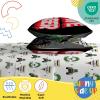 image:imageSunny Side Up Flutter Twin Sheet Set  3 Piece Kids Bedding Set Includes Pillow Cover  Super Soft Floral Microfiber SheetsWhite  Monster Jam