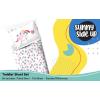 image:imageSunny Side Up Flutter Twin Sheet Set  3 Piece Kids Bedding Set Includes Pillow Cover  Super Soft Floral Microfiber SheetsWhite  Rainbow Unicorn