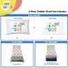 image:imageSunny Side Up Flutter Twin Sheet Set  3 Piece Kids Bedding Set Includes Pillow Cover  Super Soft Floral Microfiber SheetsWhite  on the Go
