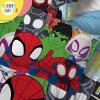 image:imageSunny Side Up Marvel Spidey amp His Amazing Friends Twin Comforter Set  5 Piece Kids Bedding Includes Comforter Sheets amp Pillow Cover  Super Soft Superheroes Microfiber Bed Set