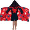 image:imageJay Franco Kids Hooded Towel  22 x 51 Super Soft Bath Wrap with 3D Hood Beach Pool amp Travel Official Licensed Product Red  Spidey amp His Amazing Friends Miles Morales