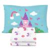 image:imageSunny Side Up Flutter Twin Sheet Set  3 Piece Kids Bedding Set Includes Pillow Cover  Super Soft Floral Microfiber SheetsWhite  Magic Castle