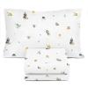 image:imageSunny Side Up Flutter Twin Sheet Set  3 Piece Kids Bedding Set Includes Pillow Cover  Super Soft Floral Microfiber SheetsWhite  the Mandalorian