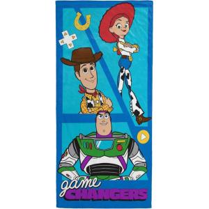 image:imageJay Franco Kids Beach Towel  100 Cotton Super Soft Absorbent Bath Towel 28 x 58 Inch Lightweight for Travel Official Licensed Product Blue  The MandalorianBlue  Toy Story