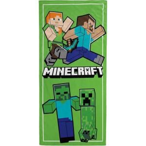 image:imageJay Franco Kids Beach Towel  100 Cotton Super Soft Absorbent Bath Towel 28 x 58 Inch Lightweight for Travel Official Licensed Product Blue  The MandalorianGreen  Minecraft
