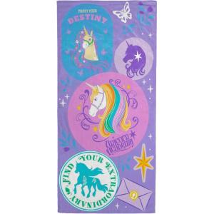 image:imageJay Franco Kids Beach Towel  100 Cotton Super Soft Absorbent Bath Towel 28 x 58 Inch Lightweight for Travel Official Licensed Product Blue  The MandalorianMulti  Unicorn Academy