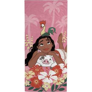 image:imageJay Franco Kids Beach Towel  100 Cotton Super Soft Absorbent Bath Towel 28 x 58 Inch Lightweight for Travel Official Licensed Product Blue  The MandalorianPink  Moana