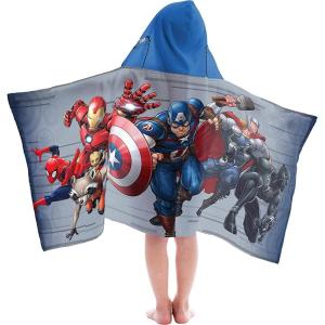 image:imageJay Franco Kids Hooded Towel  22 x 51 Super Soft Bath Wrap with 3D Hood Beach Pool amp Travel Official Licensed Product Multi  The Mandalorian Baby YodaGray  Avengers