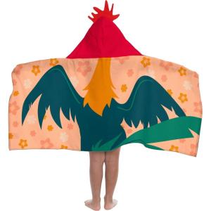 image:imageJay Franco Kids Hooded Towel  22 x 51 Super Soft Bath Wrap with 3D Hood Beach Pool amp Travel Official Licensed Product Orange  Moana HEI HEI