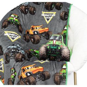 image:imageJay Franco Kids Nogginz Set  12 Inches Nogginz Pillow amp 40 x 50 Inches Cozy Plush Throw Blanket UltraSoft Character Nap Set for Travel Bedroom amp Couch Dcor Gray  The MandalorianMulti  Monster Jam