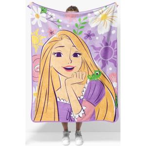 image:imageJay Franco Kids Plush Throw Blanket  Soft amp Cozy Fleece Throw for Bedroom amp Couch Dcor Official Licensed Product Blue  The Mandalorian 40x50  Travel BlanketPurple  Disney Princess Rapunzel