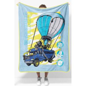 image:imageJay Franco Kids Plush Throw Blanket  Soft amp Cozy Fleece Throw for Bedroom amp Couch Dcor Official Licensed Product Blue  The Mandalorian 40x50  Travel BlanketBlue  Fortnite