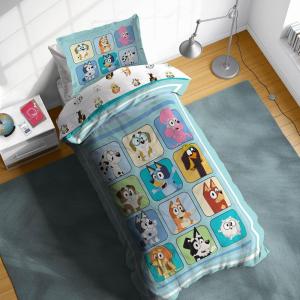 image:imageSesame Street Full Comforter Set  7 Piece Kids Bedding Includes Comforter Sheets amp Pillow Cover  Super Soft Microfiber Bed Set with Elmo Cookie Monster and Big BirdMulti  Bluey