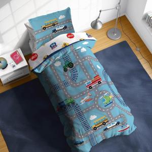image:imageSesame Street Full Comforter Set  7 Piece Kids Bedding Includes Comforter Sheets amp Pillow Cover  Super Soft Microfiber Bed Set with Elmo Cookie Monster and Big BirdBlue  on the Go