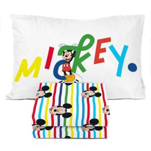 image:imageSunny Side Up Flutter Twin Sheet Set  3 Piece Kids Bedding Set Includes Pillow Cover  Super Soft Floral Microfiber SheetsMulti  Mickey Mouse