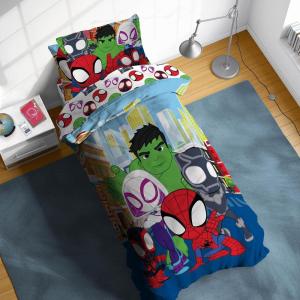 image:imageSunny Side Up Marvel Spidey amp His Amazing Friends Twin Comforter Set  5 Piece Kids Bedding Includes Comforter Sheets amp Pillow Cover  Super Soft Superheroes Microfiber Bed Set