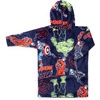 image:imageJay Franco Wearable Throw Blanket  Oversized Plush Hooded Blanket with Pocket Ultra Soft Cozy Fleece Throw for Lounging Travel Blue  Mickey Mouse 34x38  AdultBlue  Avengers
