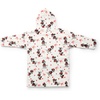 image:imageJay Franco Wearable Throw Blanket  Oversized Plush Hooded Blanket with Pocket Ultra Soft Cozy Fleece Throw for Lounging Travel Blue  Mickey Mouse 34x38  AdultWhite  Minnie Mouse