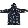 image:imageJay Franco Wearable Throw Blanket  Oversized Plush Hooded Blanket with Pocket Ultra Soft Cozy Fleece Throw for Lounging Travel Blue  Mickey Mouse 34x38  AdultBlue  Minecraft