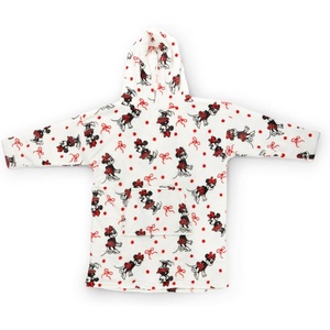 image:imageJay Franco Wearable Throw Blanket  Oversized Plush Hooded Blanket with Pocket Ultra Soft Cozy Fleece Throw for Lounging Travel Blue  Mickey Mouse 34x38  AdultWhite  Minnie Mouse