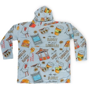 image:imageJay Franco Wearable Throw Blanket  Oversized Plush Hooded Blanket with Pocket Ultra Soft Cozy Fleece Throw for Lounging Travel Blue  Mickey Mouse 34x38  AdultBlue  Gilmore Girls