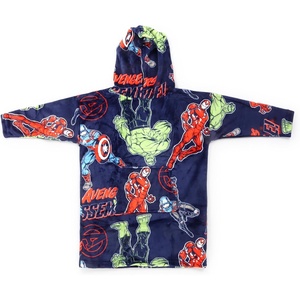 image:imageJay Franco Wearable Throw Blanket  Oversized Plush Hooded Blanket with Pocket Ultra Soft Cozy Fleece Throw for Lounging Travel Blue  Mickey Mouse 34x38  AdultBlue  Avengers
