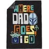 image:imageJay Franco Fathers Day Plush Throw Blanket  50x60 Ultra Soft Cozy Plush Fleece for Bed Couch Sofa Home Dcor Official Licensed Teal  Toy Story WoodyBlack  the Mandalorian