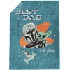 image:imageJay Franco Fathers Day Plush Throw Blanket  50x60 Ultra Soft Cozy Plush Fleece for Bed Couch Sofa Home Dcor Official Licensed Teal  Toy Story WoodyBlue  the Mandalorian