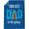 image:imageJay Franco Fathers Day Plush Throw Blanket  50x60 Ultra Soft Cozy Plush Fleece for Bed Couch Sofa Home Dcor Official Licensed Teal  Toy Story WoodyBlue  Star Wars Yoda