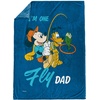image:imageJay Franco Fathers Day Plush Throw Blanket  50x60 Ultra Soft Cozy Plush Fleece for Bed Couch Sofa Home Dcor Official Licensed Teal  Toy Story WoodyBlue  Mickey  Friends