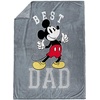 image:imageJay Franco Fathers Day Plush Throw Blanket  50x60 Ultra Soft Cozy Plush Fleece for Bed Couch Sofa Home Dcor Official Licensed Teal  Toy Story WoodyGray  Mickey Mouse