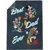 image:imageJay Franco Fathers Day Plush Throw Blanket  50x60 Ultra Soft Cozy Plush Fleece for Bed Couch Sofa Home Dcor Official Licensed Teal  Toy Story WoodyNavy  Mickey  Friends