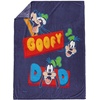 image:imageJay Franco Fathers Day Plush Throw Blanket  50x60 Ultra Soft Cozy Plush Fleece for Bed Couch Sofa Home Dcor Official Licensed Teal  Toy Story WoodyPurple  Mickey  Friends Goofy