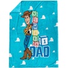 image:imageJay Franco Fathers Day Plush Throw Blanket  50x60 Ultra Soft Cozy Plush Fleece for Bed Couch Sofa Home Dcor Official Licensed Teal  Toy Story WoodyTeal  Toy Story Woody