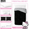 image:imageJay Franco Kids Comforter Set Includes Sheets and Pillow Covers  Soft and Cozy Bed Set for Stylish Room Decor Official Licensed Bedding Grey  Toy Story 7 Piece QueenBlack  Hello Kitty 01