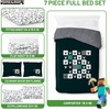 image:imageJay Franco Kids Comforter Set Includes Sheets and Pillow Covers  Soft and Cozy Bed Set for Stylish Room Decor Official Licensed Bedding Grey  Toy Story 7 Piece QueenGreen  Minecraft 01