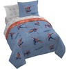 image:imageJay Franco Kids Comforter Set Includes Sheets and Pillow Covers  Soft and Cozy Bed Set for Stylish Room Decor Official Licensed Bedding Grey  Toy Story 7 Piece QueenBlue  Spiderman