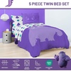 image:imageJay Franco Kids Comforter Set Includes Sheets and Pillow Covers  Soft and Cozy Bed Set for Stylish Room Decor Official Licensed Bedding Grey  Toy Story 7 Piece QueenPurple  If