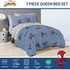 image:imageJay Franco Kids Comforter Set Includes Sheets and Pillow Covers  Soft and Cozy Bed Set for Stylish Room Decor Official Licensed Bedding Grey  Toy Story 7 Piece QueenBlue  Spiderman