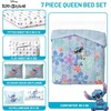 image:imageJay Franco Kids Comforter Set Includes Sheets and Pillow Covers  Soft and Cozy Bed Set for Stylish Room Decor Official Licensed Bedding Grey  Toy Story 7 Piece QueenMulti  Stitch