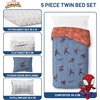 image:imageJay Franco Kids Comforter Set Includes Sheets and Pillow Covers  Soft and Cozy Bed Set for Stylish Room Decor Official Licensed Bedding Grey  Toy Story 7 Piece QueenBlue  Spiderman