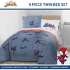 image:imageJay Franco Kids Comforter Set Includes Sheets and Pillow Covers  Soft and Cozy Bed Set for Stylish Room Decor Official Licensed Bedding Grey  Toy Story 7 Piece QueenBlue  Spiderman