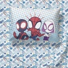 image:imageJay Franco Kids Sheet Set with Fitted Flat Sheets amp Pillow Cover  UltraSoft Bedding with Pillowcase for Room Decor Multi  Toy Story 4 Piece QueenMulti  Spidey  Friends