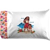image:imageJay Franco Kids Sheet Set with Fitted Flat Sheets amp Pillow Cover  UltraSoft Bedding with Pillowcase for Room Decor Multi  Toy Story 4 Piece QueenPink  Moana