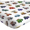 image:imageJay Franco Kids Sheet Set with Fitted Flat Sheets amp Pillow Cover  UltraSoft Bedding with Pillowcase for Room Decor Multi  Toy Story 4 Piece QueenWhite  Monster Jam