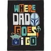 image:imageJay Franco Fathers Day Plush Throw Blanket  50x60 Ultra Soft Cozy Plush Fleece for Bed Couch Sofa Home Dcor Official Licensed Teal  Toy Story WoodyBlack  the Mandalorian