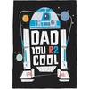 image:imageJay Franco Fathers Day Plush Throw Blanket  50x60 Ultra Soft Cozy Plush Fleece for Bed Couch Sofa Home Dcor Official Licensed Teal  Toy Story WoodyBlack  Star Wars