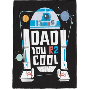 image:imageJay Franco Fathers Day Plush Throw Blanket  50x60 Ultra Soft Cozy Plush Fleece for Bed Couch Sofa Home Dcor Official Licensed Teal  Toy Story WoodyBlack  Star Wars