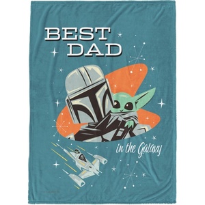 image:imageJay Franco Fathers Day Plush Throw Blanket  50x60 Ultra Soft Cozy Plush Fleece for Bed Couch Sofa Home Dcor Official Licensed Teal  Toy Story WoodyBlue  the Mandalorian
