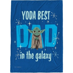 image:imageJay Franco Fathers Day Plush Throw Blanket  50x60 Ultra Soft Cozy Plush Fleece for Bed Couch Sofa Home Dcor Official Licensed Teal  Toy Story WoodyBlue  Star Wars Yoda